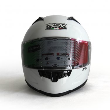 RSV FF500 WHITE GLOSSY HELMET