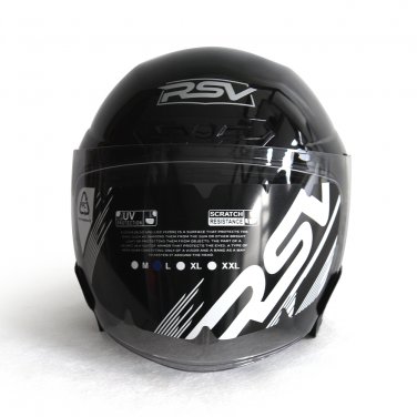NEW RSV HELMET WINDTAIL BLACK GLOSSY
