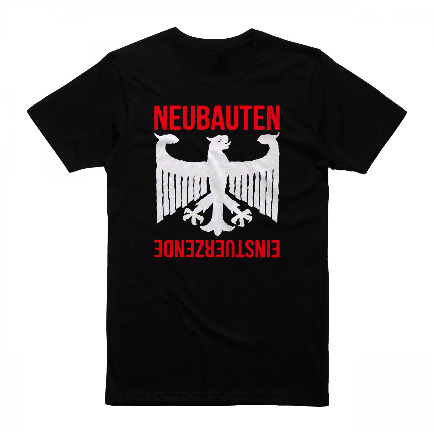 Einsturzende Neubauten Logo Black T-Shirt, Navy T-Shirt