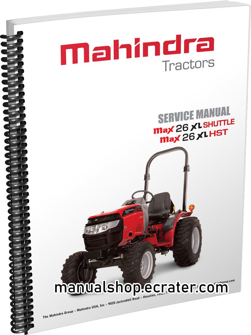 Mahindra Max 26XL Tractor Service Manual