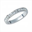 Sterling Silver Cubic Zirconia Eternity Ring