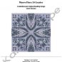 Mauve Flora 14 Coaster — A Kaleidoscope Original Beading Design Loom Version