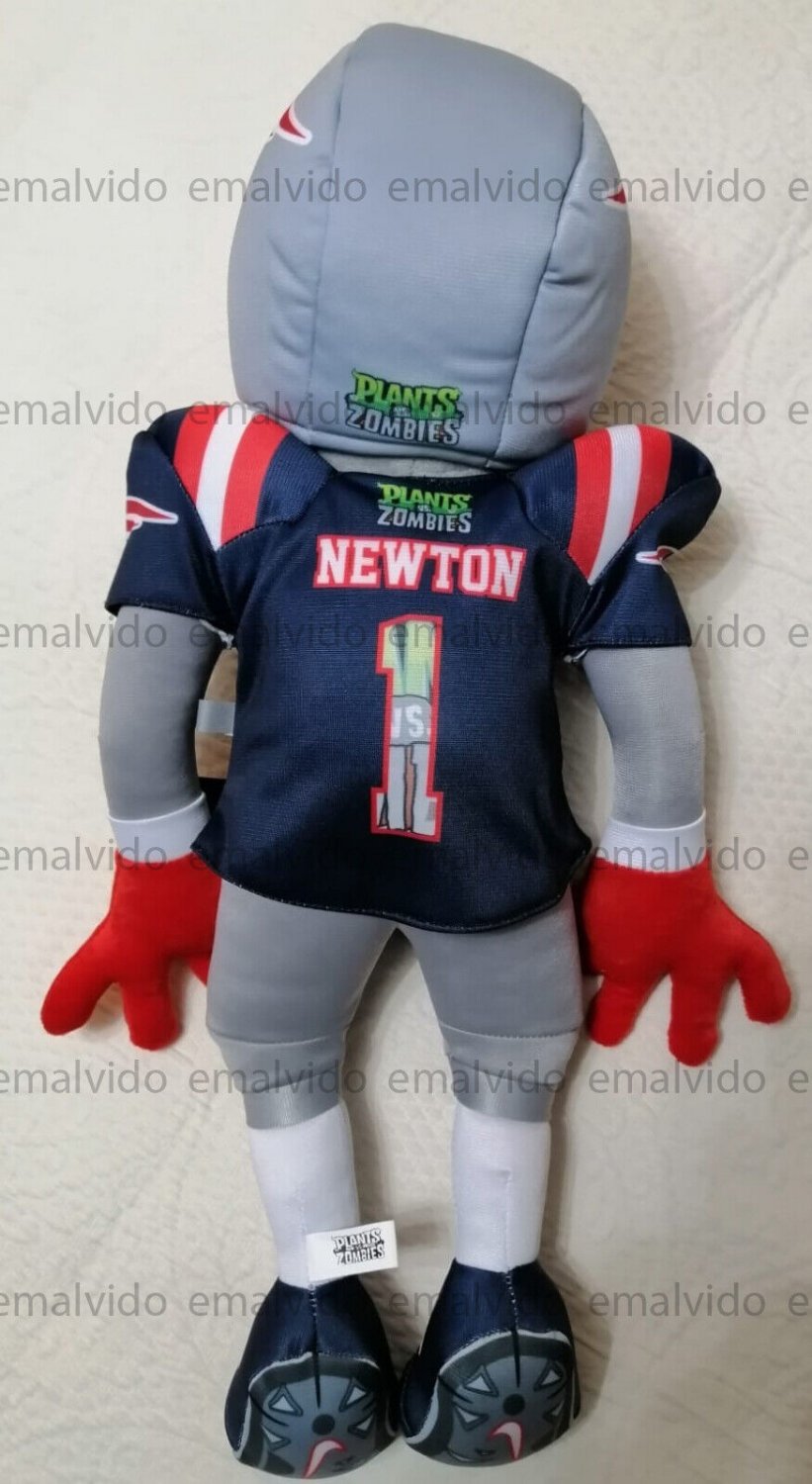 PLANTS Vs ZOMBIES Plush Toy NEW ENGLAND PATRIOTS CAM NEWTON Football