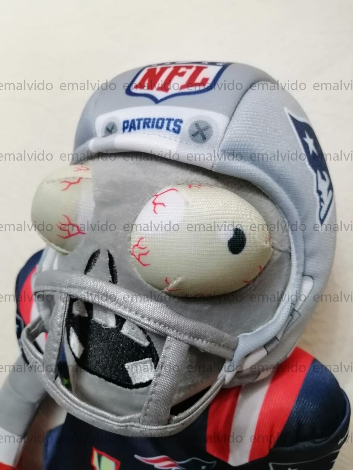 PLANTS Vs ZOMBIES Plush Toy NEW ENGLAND PATRIOTS CAM NEWTON Football