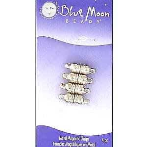 Blue Moon Sturdy Metal Magnetic Clasps, Silvertone, 4 set package ~ For  Necklaces & Bracelets