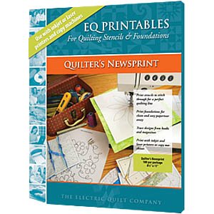 EQ Printables 8 1/2" x 11" Quilter's Newsprint Sheets, 100 Shts for ...