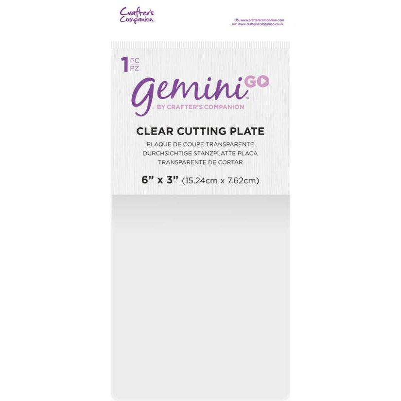 2 Gemini Go Clear Cutting Plates by Crafter's Companion for Gemini Go