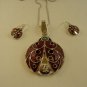 Fashion necklace and earring set