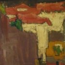 Barcelona By Carmel Artist Victor Di Gesu Original Oil Painting - Framed Artwork