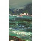 Breaking the Waves, Oil Painting By Carmel Artist Dick Crispo - Framed Artwork