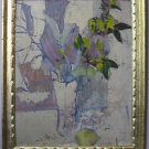 Light Mauve Still Life By Carmel Artist Victor Di Gesu, Oil Painting on Board - Framed Artwork