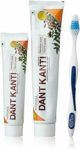 Patanjali Dant Kanti Toothpaste Value Pack - 300 g ((200g * 1N and 100g * 1N) +
