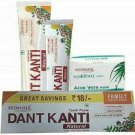 Patanjali Dant Kanti Toothpaste Value Pack - 300 g (200 g x1N and 100 g x1N) + 1
