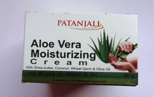 6x Patanjali Aloe Vera Moisturizing Cream 50gm for skin dryness roughness ageing