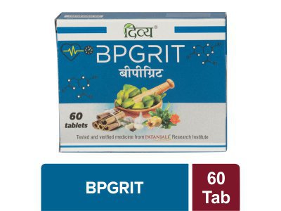 Patanjali Ayurvedic BPGRIT 60 Tablets - High Blood Pressure