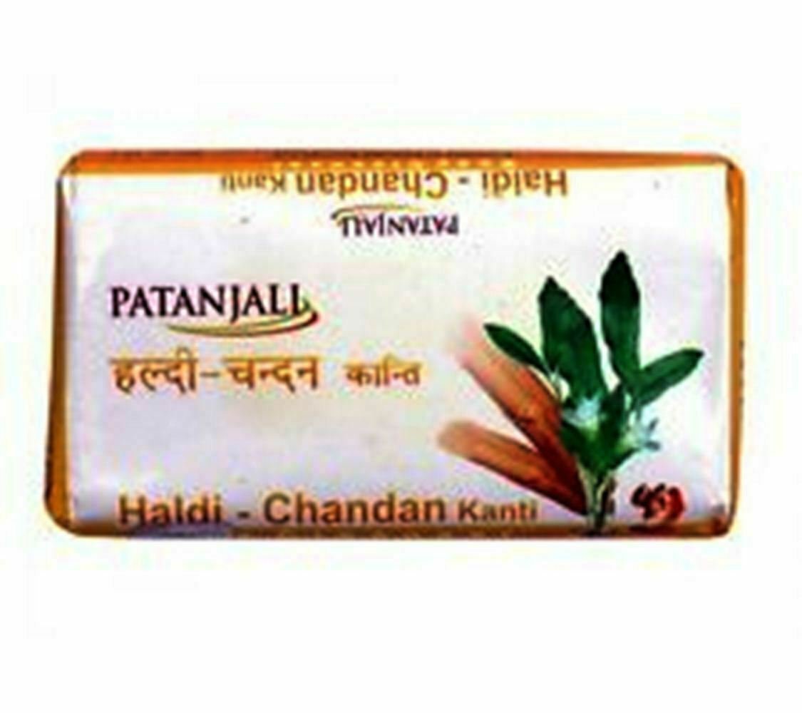 Patanjali Herbal Divya Haldi Chandan Soap Anti Bacterial & Skin Problems 75gm IU