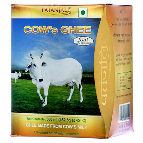 Baba Ramdev 100 % Pure Patanjali Herbal Cow Ghee made from cow milk 500 ml