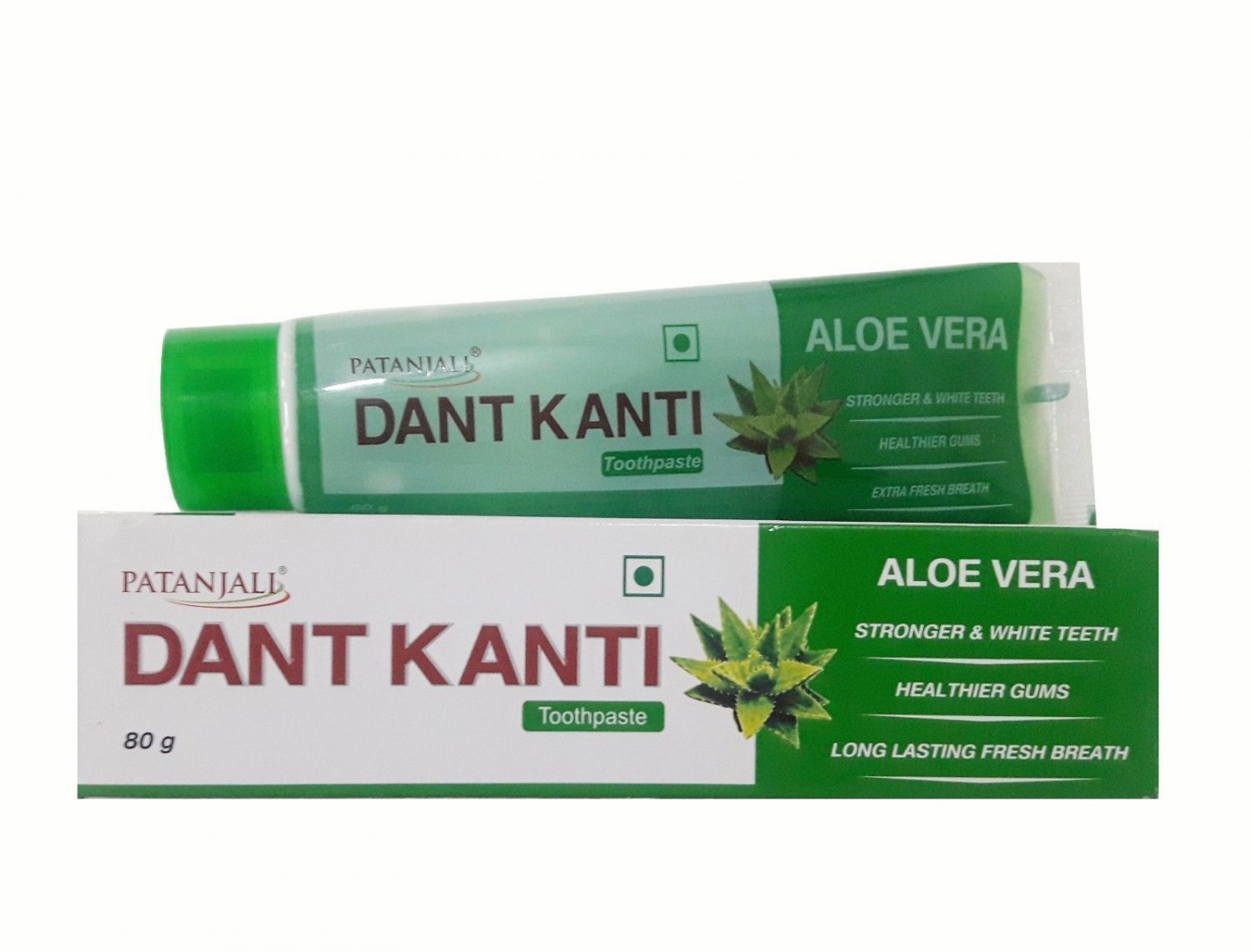 10 pc Patanjali Dant Kanti Aloe Vera Toothpaste - 80 Gram free shipping