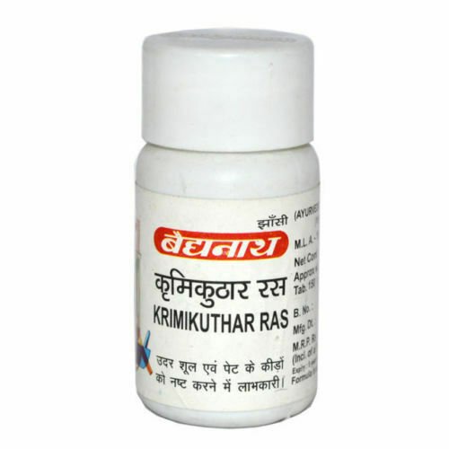 Baidyanath Herbal Krimikuthar Ras For Intestinal worm Buy (2 x 80)tablets