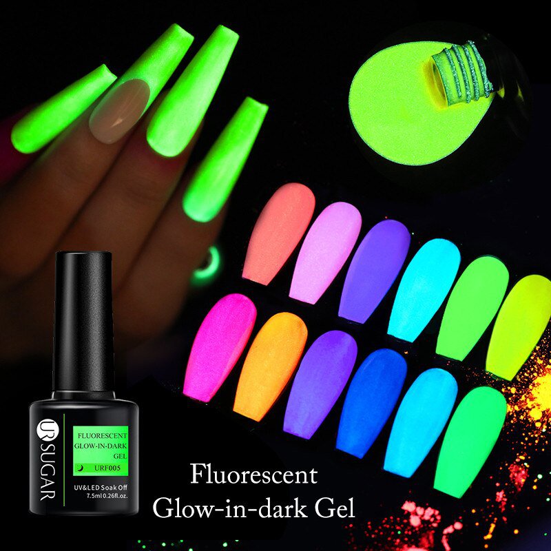 UR SUGAR Fluorescent Glow-in-dark Gel Nail Polish Neon UV