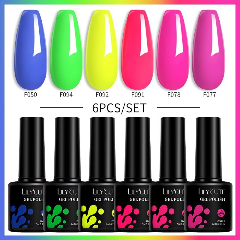 Thermal Gel Nail Polish Set Winter 6PCs/Set Color 54324-9