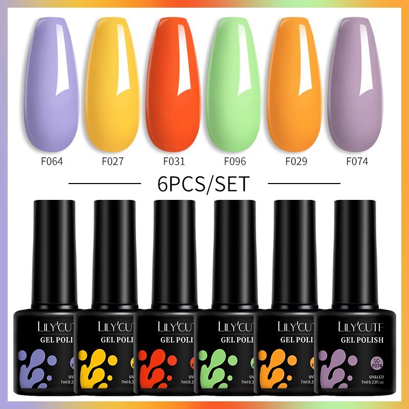 Thermal Gel Nail Polish Set Winter 6PCs/Set Color 54548-3