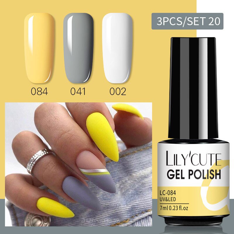 Gel Nail Polish Manicure 3PCs Set  20