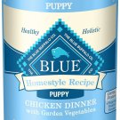 Blue Buffalo Homestyle Puppy Chicken Dinner Canned Dog Food, 12.5-oz can, two case of 12