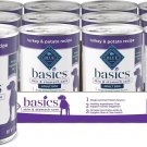 Blue Buffalo Basics Skin & Stomach Care Turkey & Potato Canned Dog Food, 12.5-oz can Case of 12