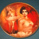 Crown Parian Reve de Ballet ballerina dancer plate artist Julian Ritter porcelain china 1979