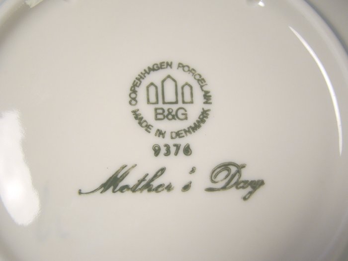 1976 Mother's Day B&G Bing And Grondahl Mors Dag 8th Plate Copenhagen ...