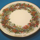 Lenox Colonial Christmas Wreath annual plate Virginia first colony 1981 holly berries mistletoe