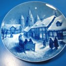 Royale Blue Winter China plate Germany Midnight Mass at Kalundborg Church Denmark Christmas 1970