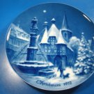 Christmas Eve in Michelstadt Genuine Blue China Berlin design plate German 1972 West Germany