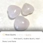 Rose Quartz Stone Heart Genuine White Freshwater Pearl Beaded Bracelet