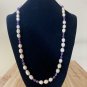 Pink Freshwater Pearl Purple Amethyst Beaded Necklace