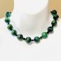 Green Beaded Matte Zoisite Natural Large Stone Necklace