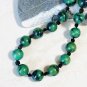 Green Beaded Matte Zoisite Natural Large Stone Necklace