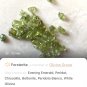 Green Purple Flower Agate, Peridot Long Boho Necklace