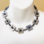 Blue Mother of Pearl, Shell, Sun Sitara Beaded Necklace