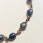 Genuine Peacock Freshwater Pearl Bracelet, Copper Chain