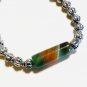 Multi Color Banded Agate Adjustable Beaded Bracelet