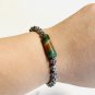 Multi Color Banded Agate Adjustable Beaded Bracelet