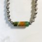 Multi Color Banded Agate Adjustable Beaded Bracelet