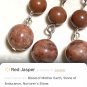 Red Jasper Natural Gemstone Festival Beaded Dangle Earrings