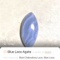 Blue Lace Agate Horse Eye shape Cabochon