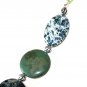 Green Crystal Stone Lucky Charm / Car Rearview Mirror Charm