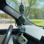 Green Crystal Stone Lucky Charm / Car Rearview Mirror Charm