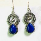 Sterling Silver Earrings with semi-precious stones (lapis lazuli)