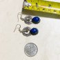 Sterling Silver Earrings with semi-precious stones (lapis lazuli)